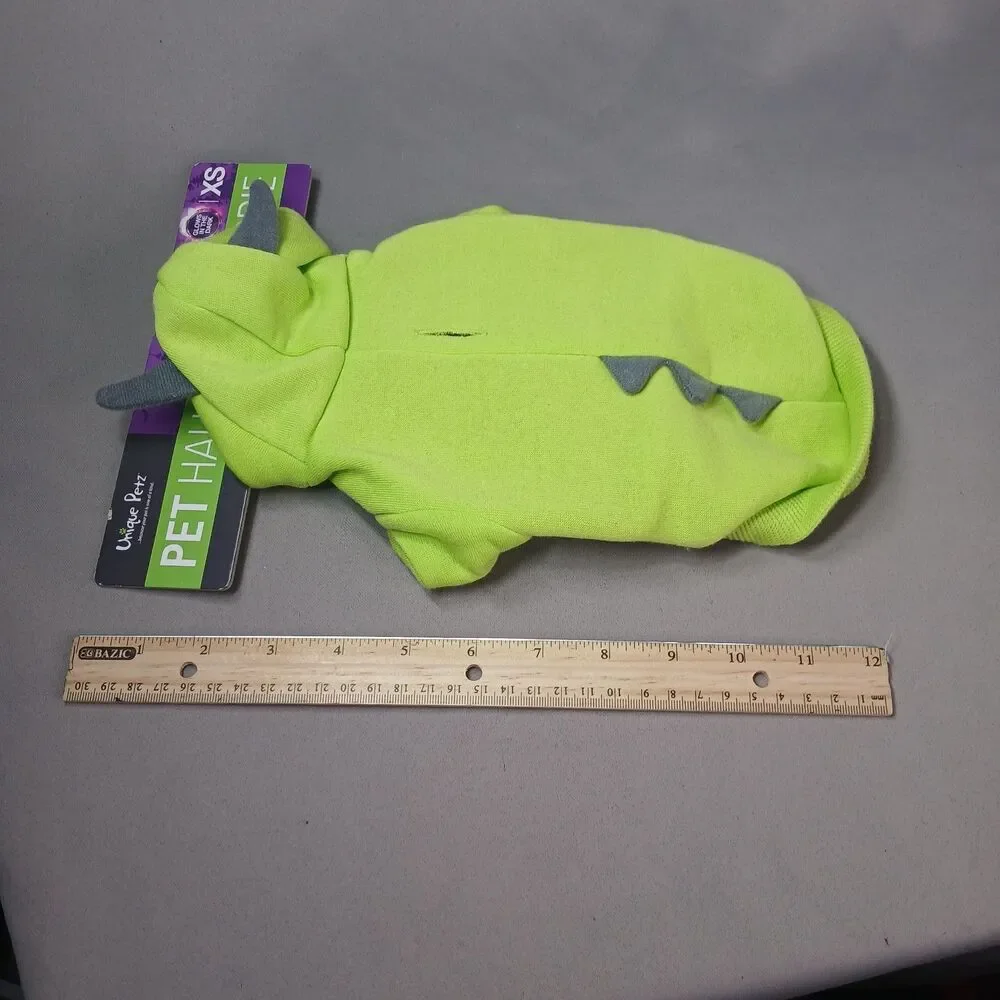 3 Unique Petz Halloween Hoodie X-SMALL Glow in the Dark NEW with Tags